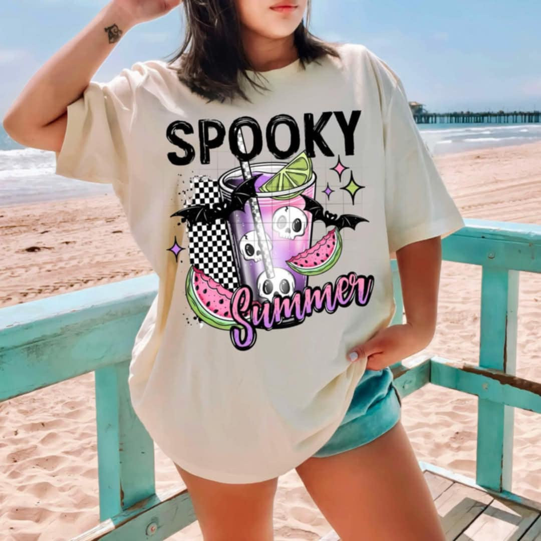 Spooky summer black font (CSC) 94098 DTF transfer