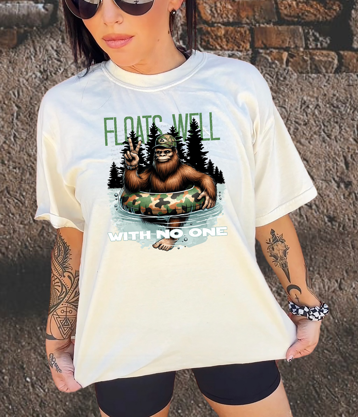 Floats well with no one 49433 DTF transfer