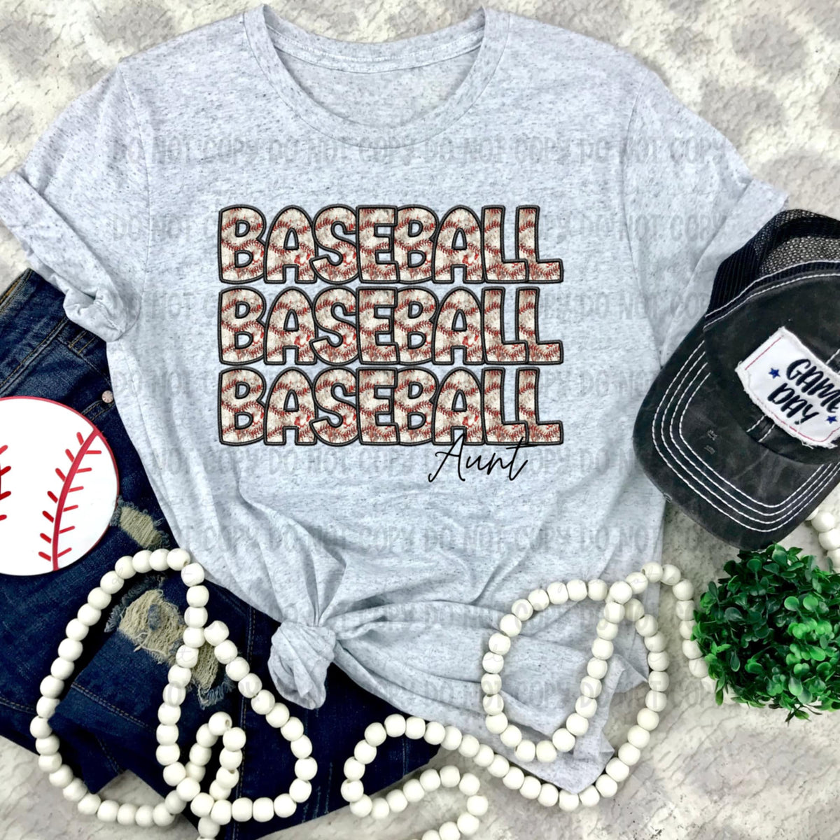 Baseball aunt stacked (REVEL) 91205 DTF transfer