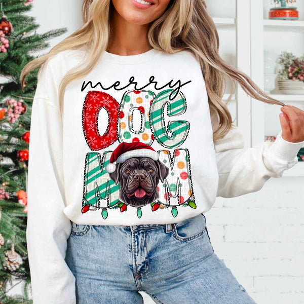 Merry dog mom Neapolitan mastiff 55060 DTF transfer