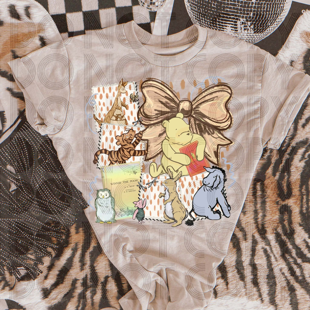 Winnie Storytime with Bow Sunday Special DTF transfer