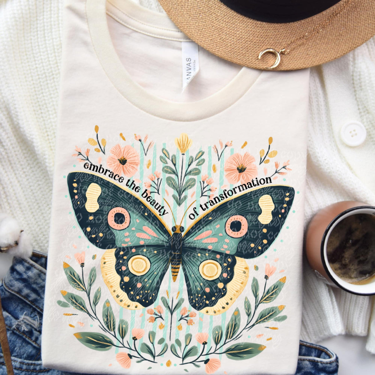 Embrace the beauty of transformation 93130 DTF transfer