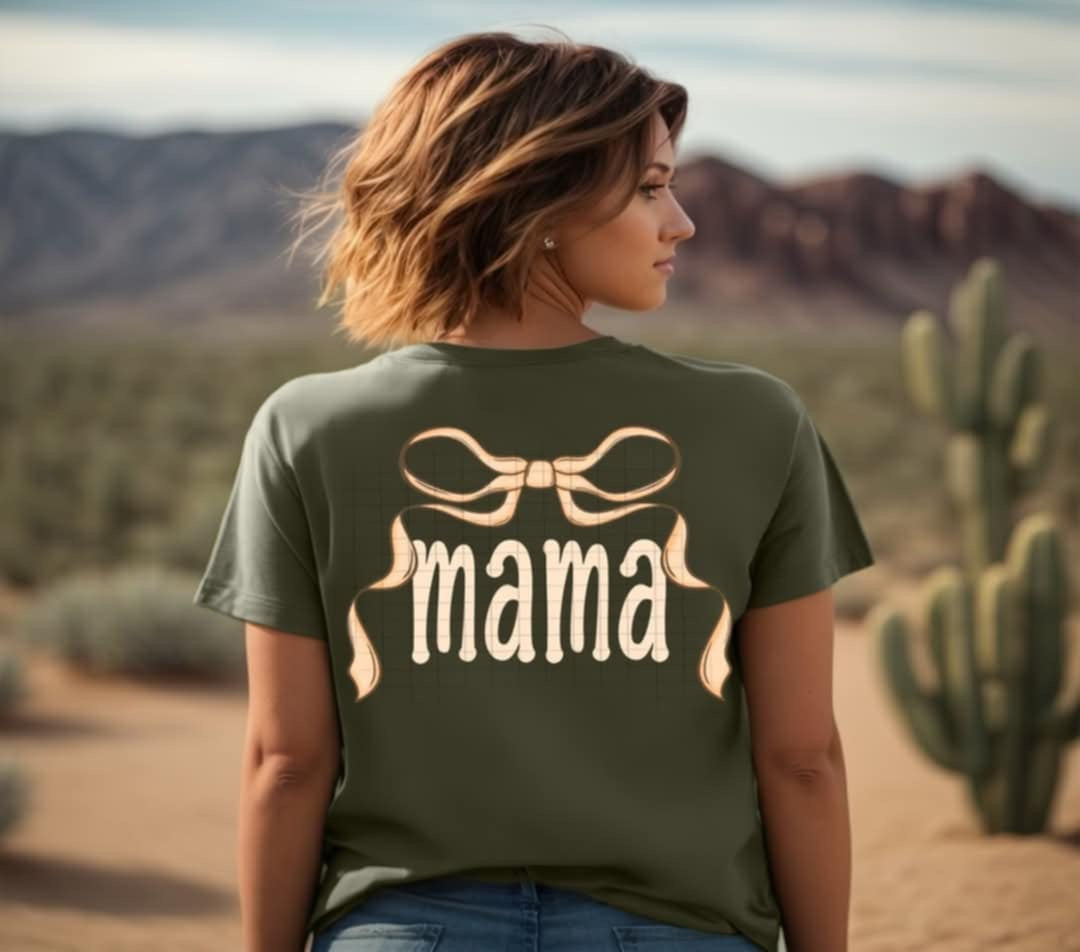 Mama bow 1 (Linda) 106608 DTF transfer