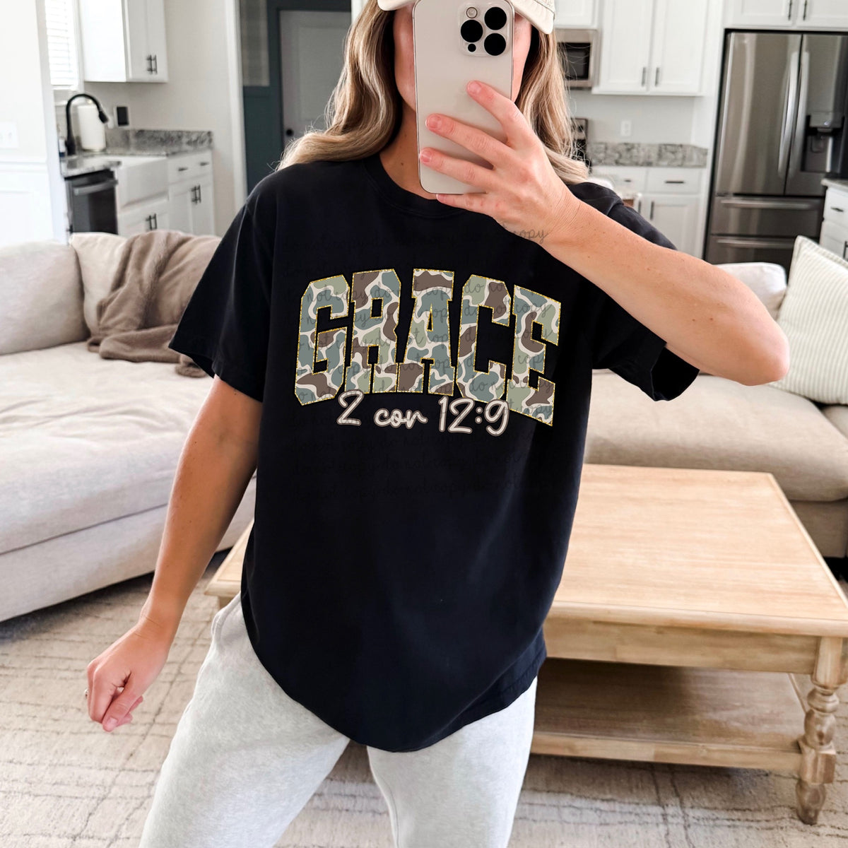 Grace Camo varisty font 116780 DTF Transfer