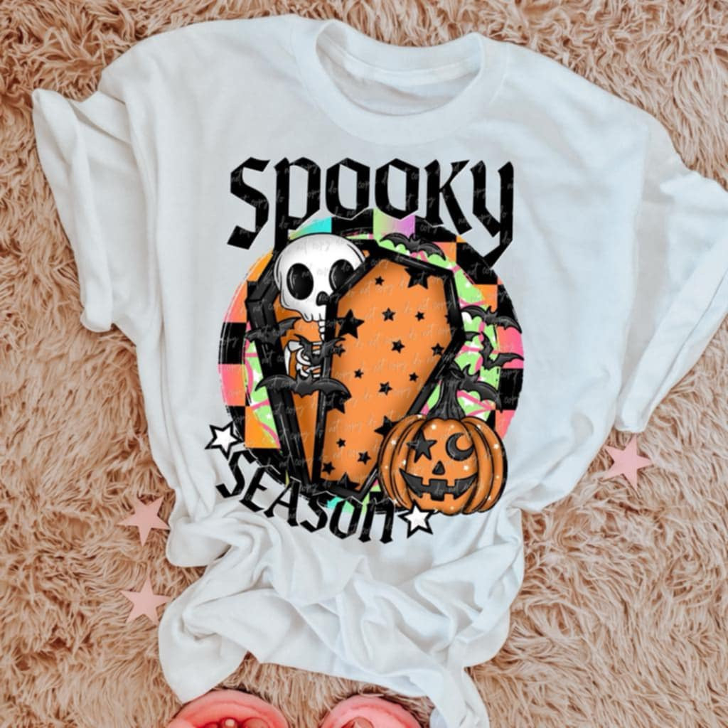 Spooky season coffin (Virgo) 109215 DTF transfer