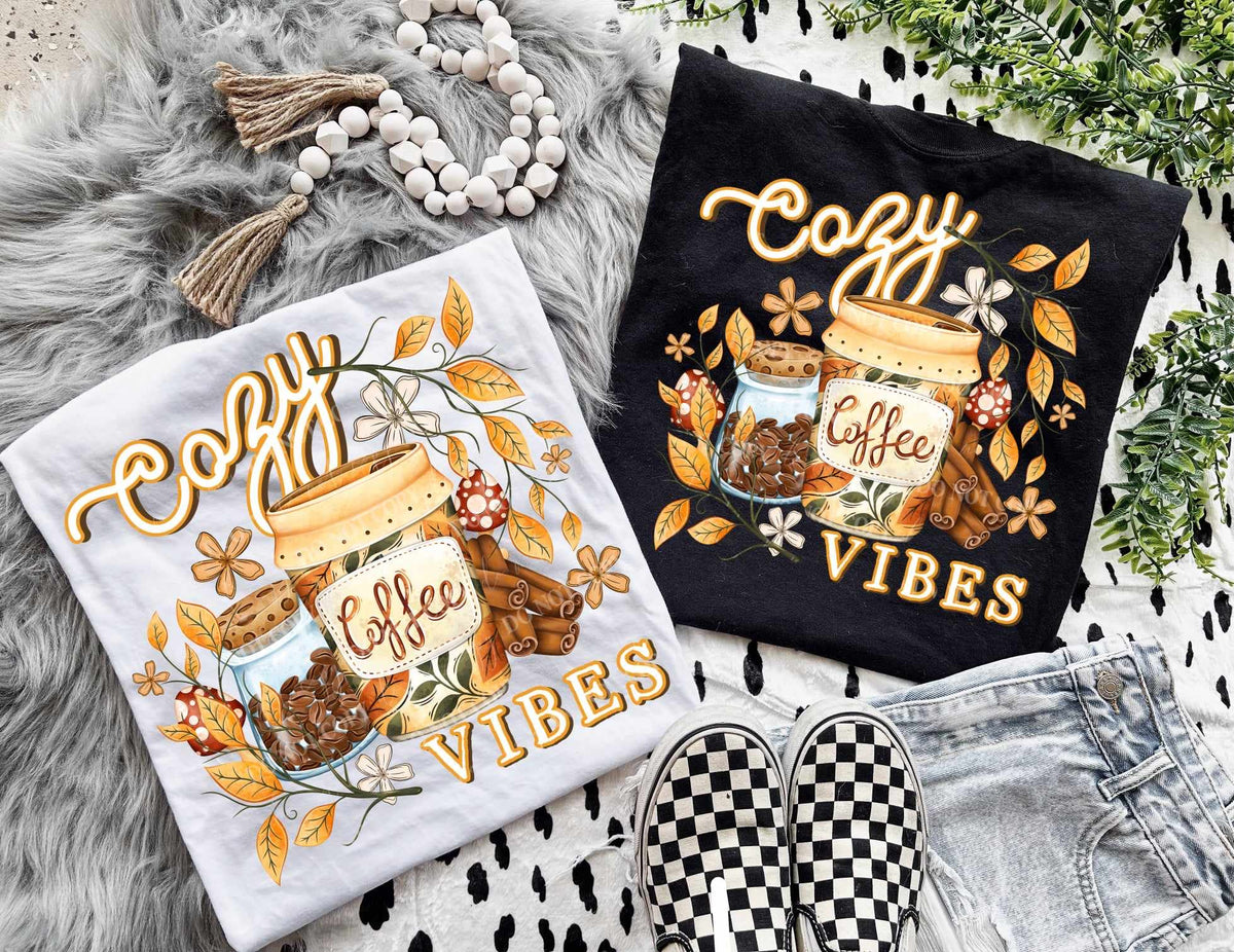 Cozy vibes coffee grounds (LUMI) 60129 DTF transfer