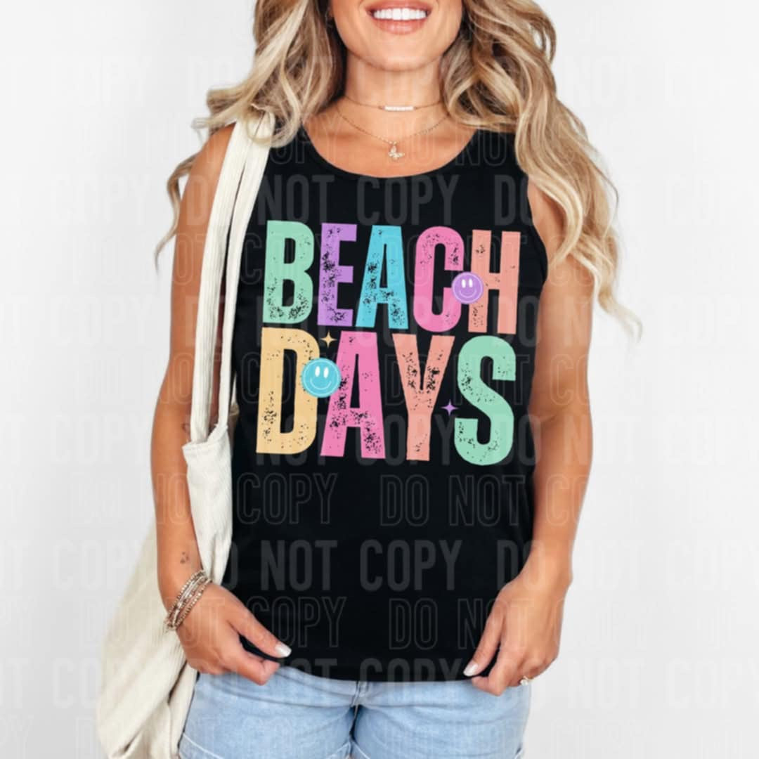 Beach days grunge (SBB) 99532 DTF transfer