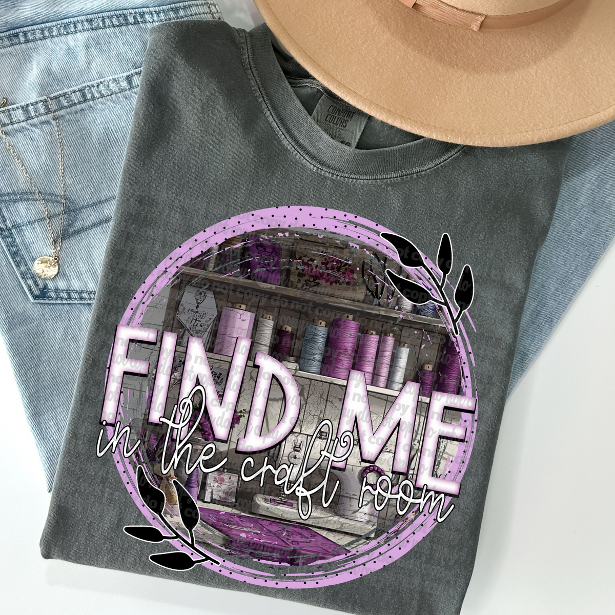 Find me in the craft room (TTD) 96414 DTF transfer