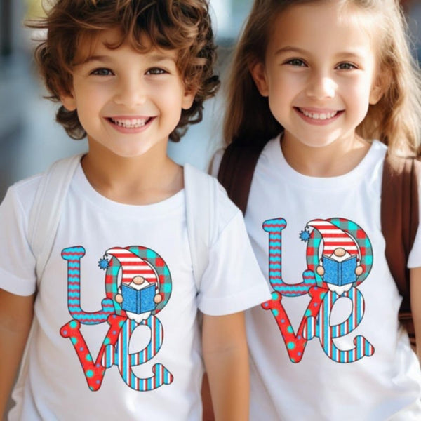 Love red and blue 85138 DTF transfer