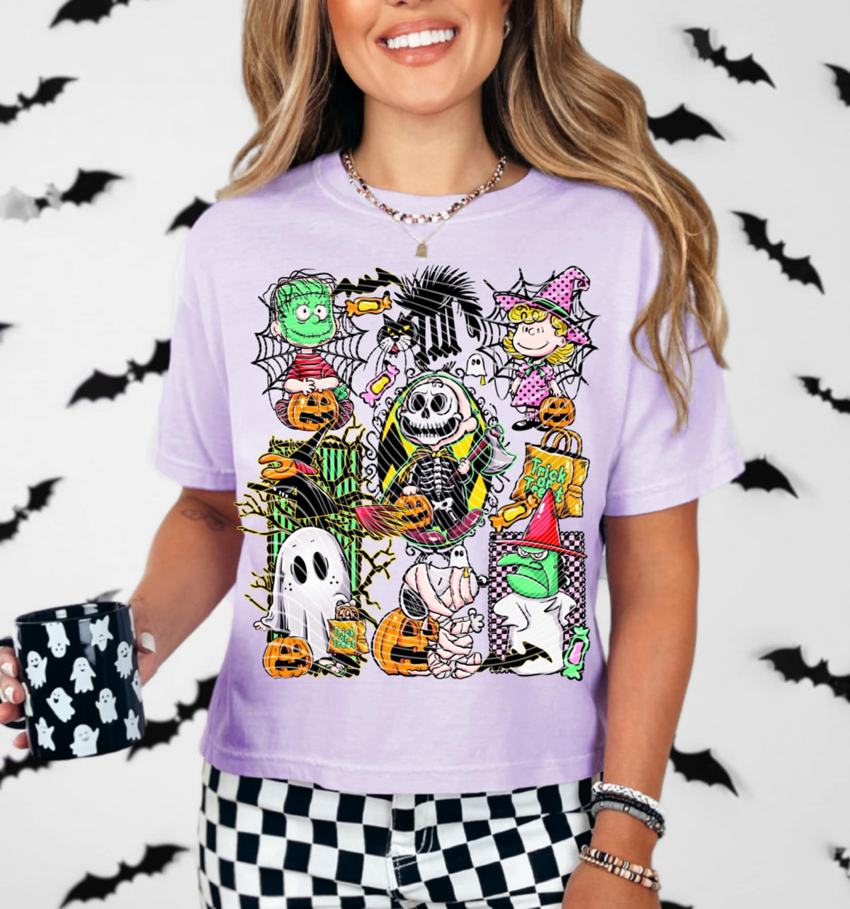 Halloween Squad Collage COLORFUL (ag) DTF transfer