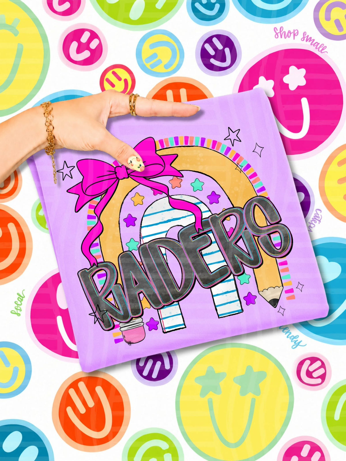Raiders Rainbow crayon (caplinger) DTF Transfer