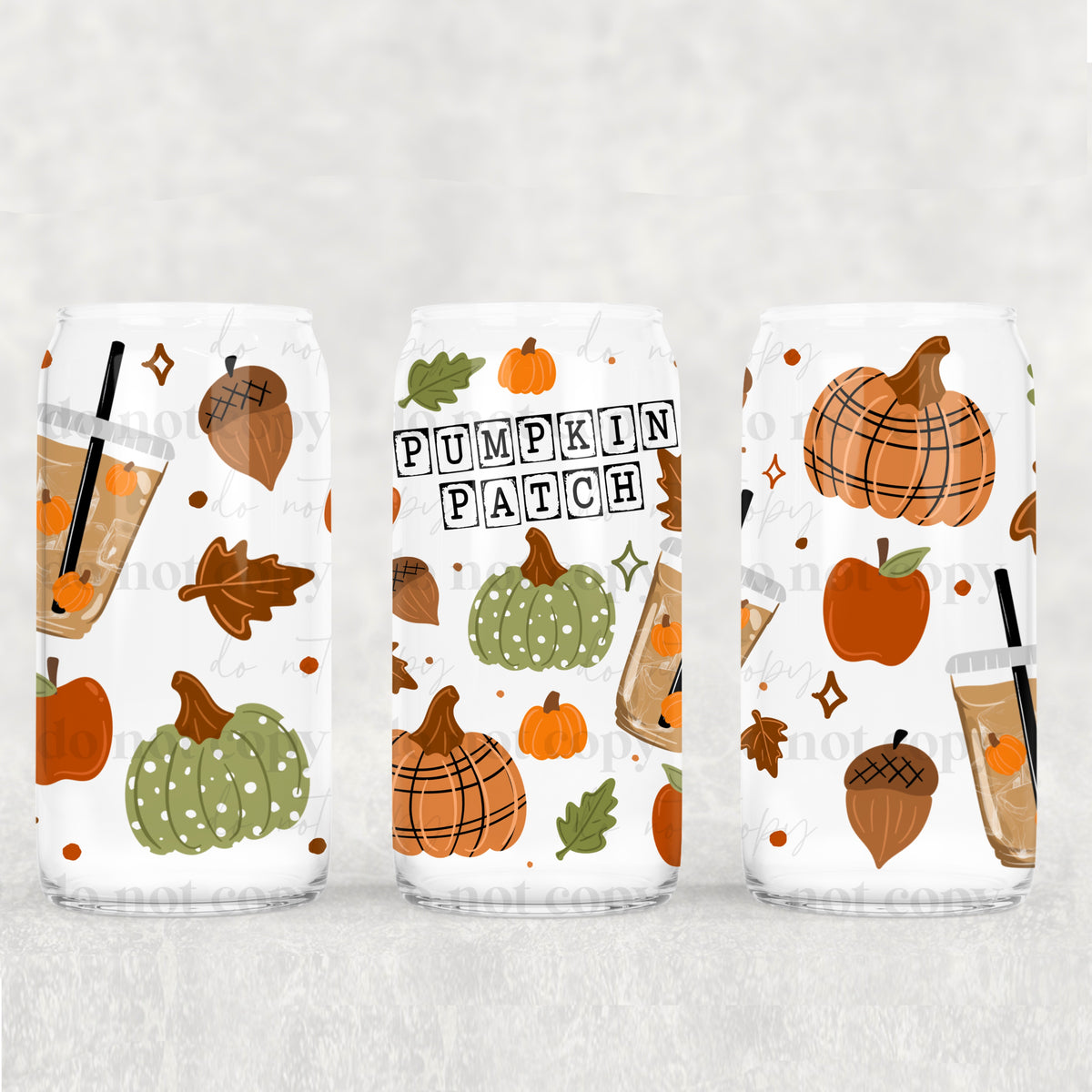 Pumpkin patch blocks (CSC) UV DTF Transfer