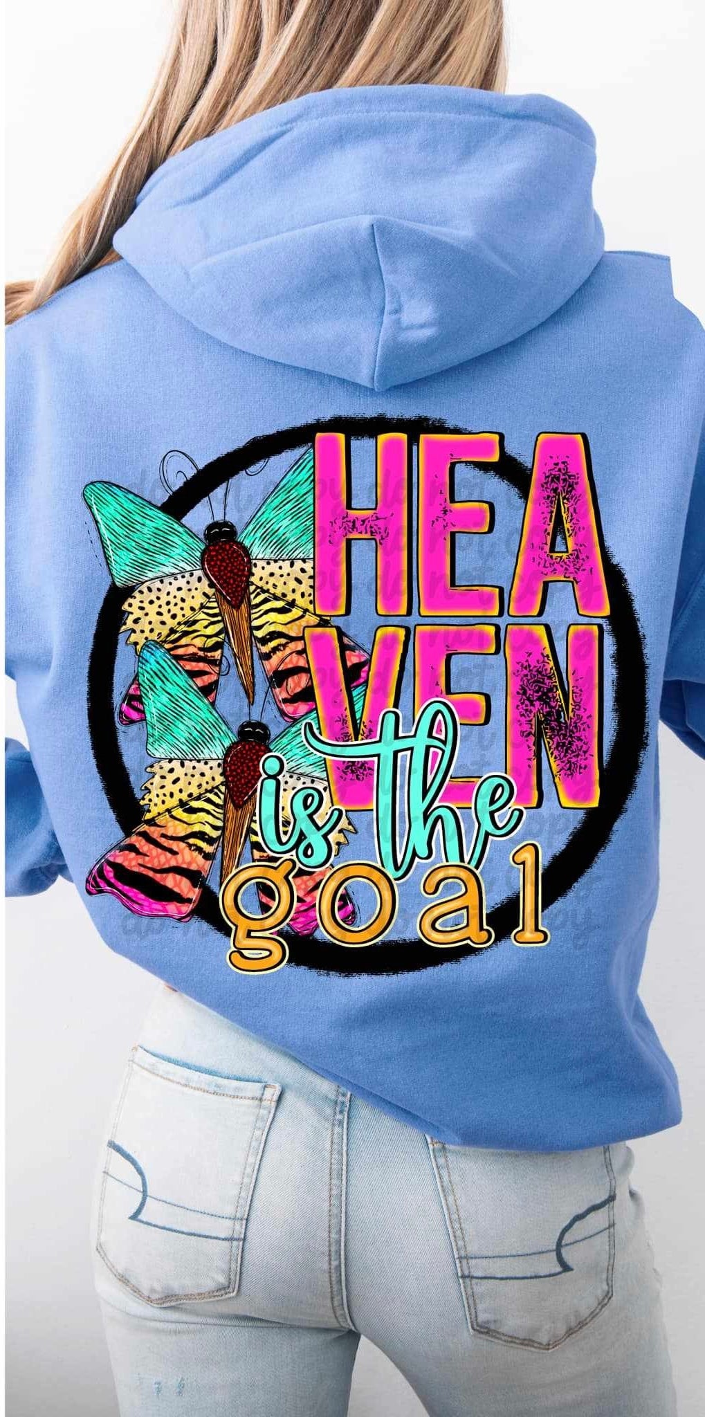 Heaven is the goal 84792 DTF transfer