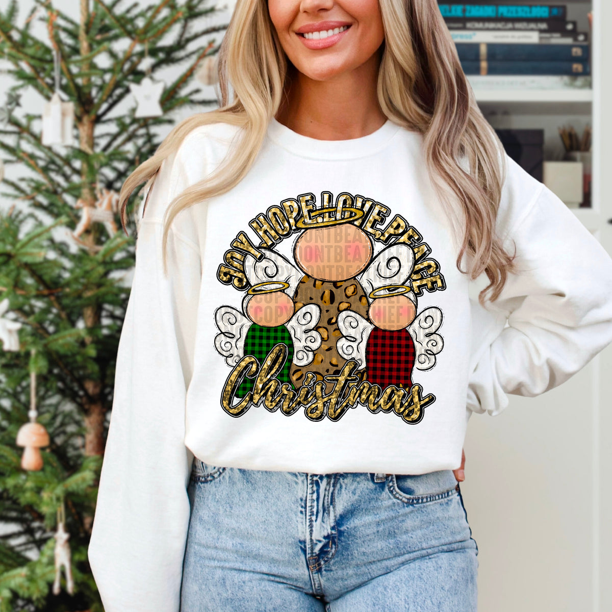 Joy hope love peace Christmas 103641 DTF transfer
