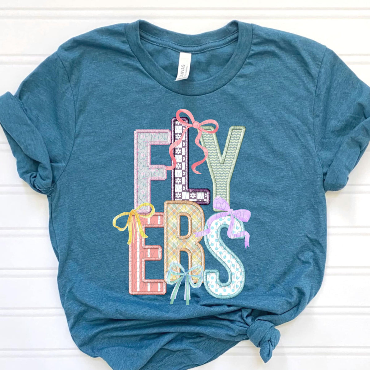 Flyers Spring Bow Mascots (CITY) 97123 DTF transfer