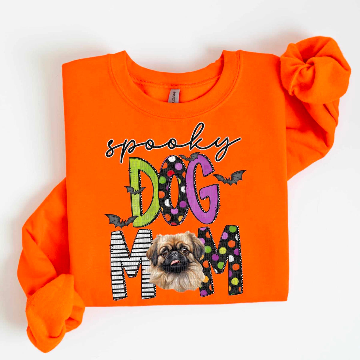 Spooky dog mom pekingese 2 55500 DTF transfer