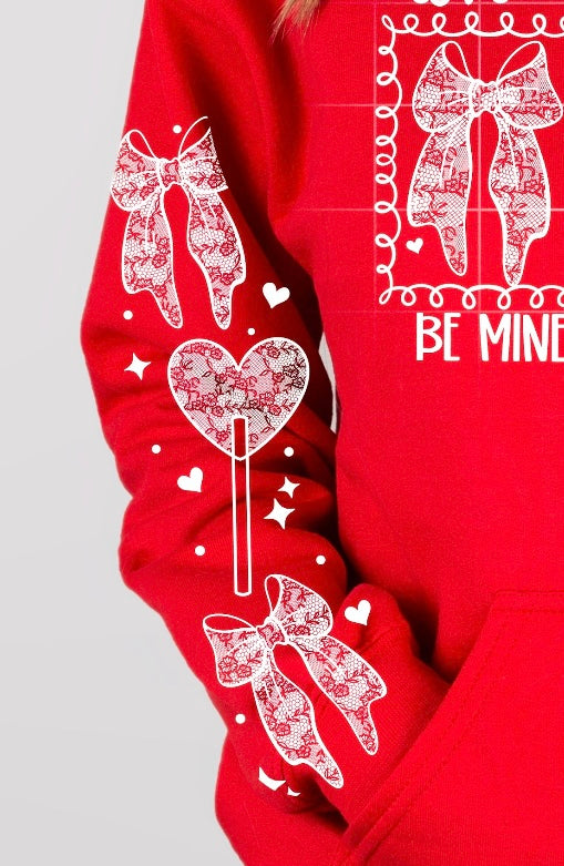 Lace Valentines Lollipop (SET OF TWO SLEEVES) (CSC) DTF Transfer