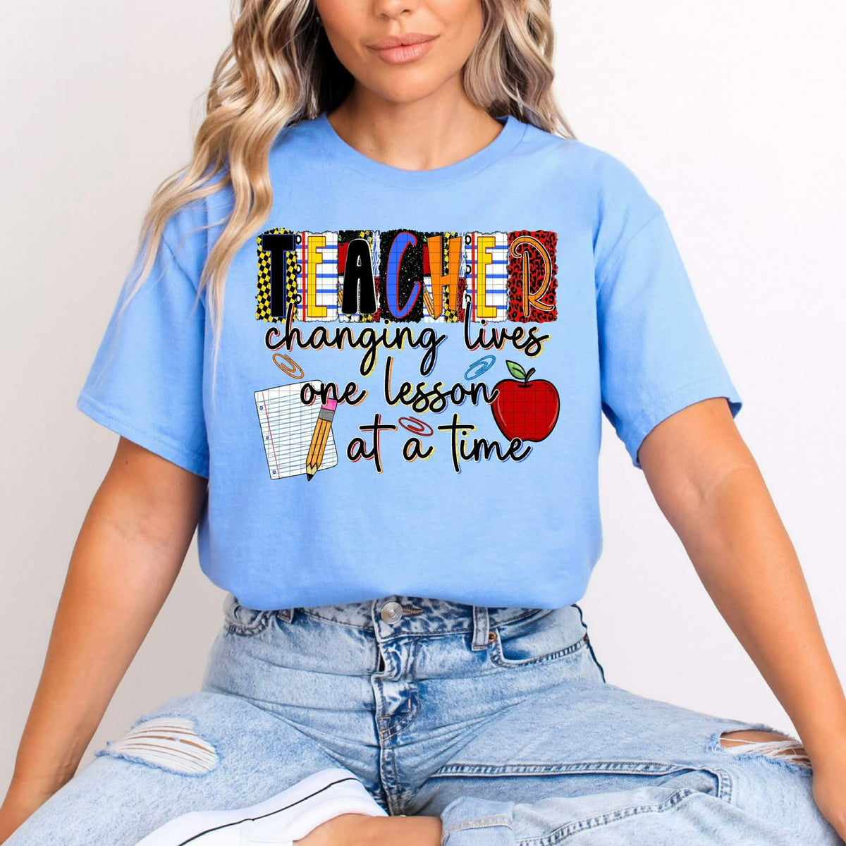 Teacher changing lives one lesson at a time (c’s) DTF transfer