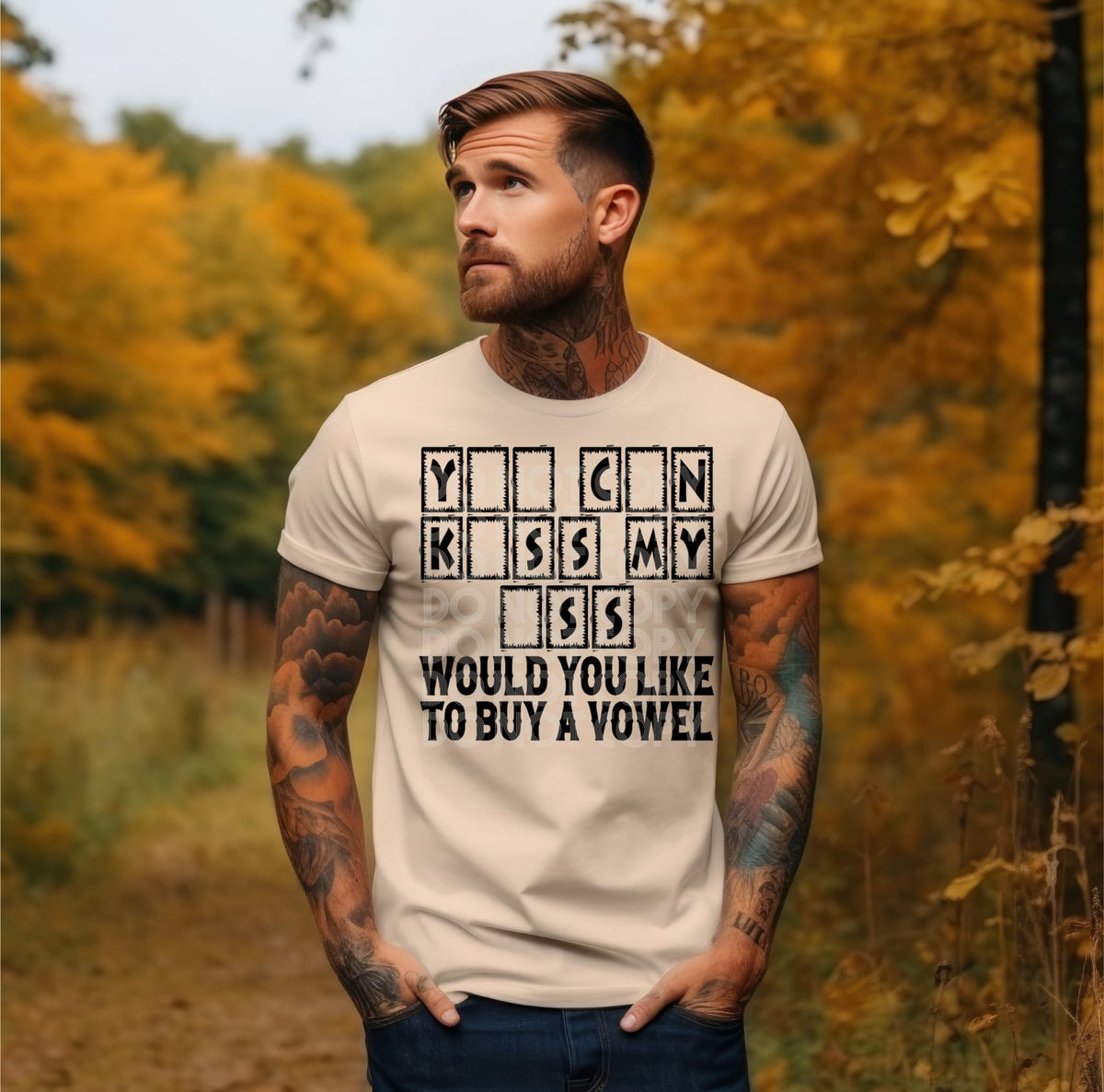 You can miss my ass would you like to buy a vowel BLACK (DD) 60862 DTF transfer