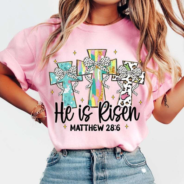 He is risen trio crosses  80198 DTF transfer