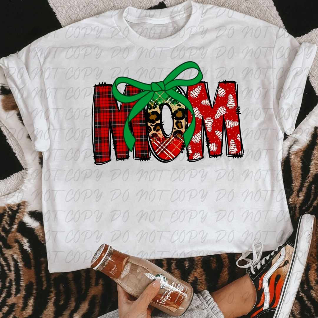 Mom green bow (VINTAGE) 64201 DTF transfer