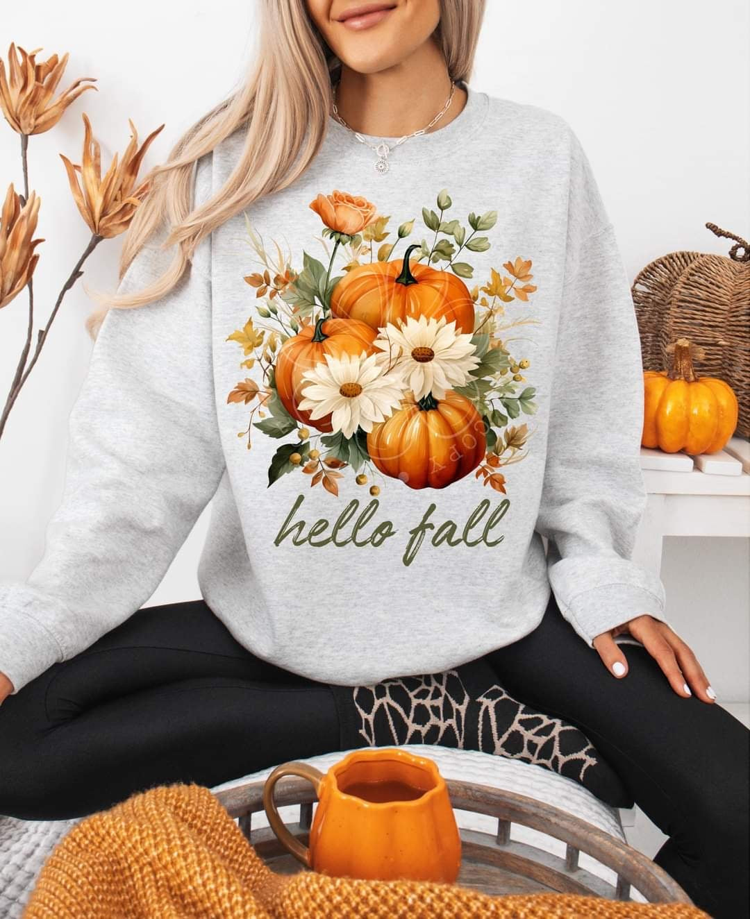 Hello fall pumpkins (LYTTLE) 58991 DTF transfer