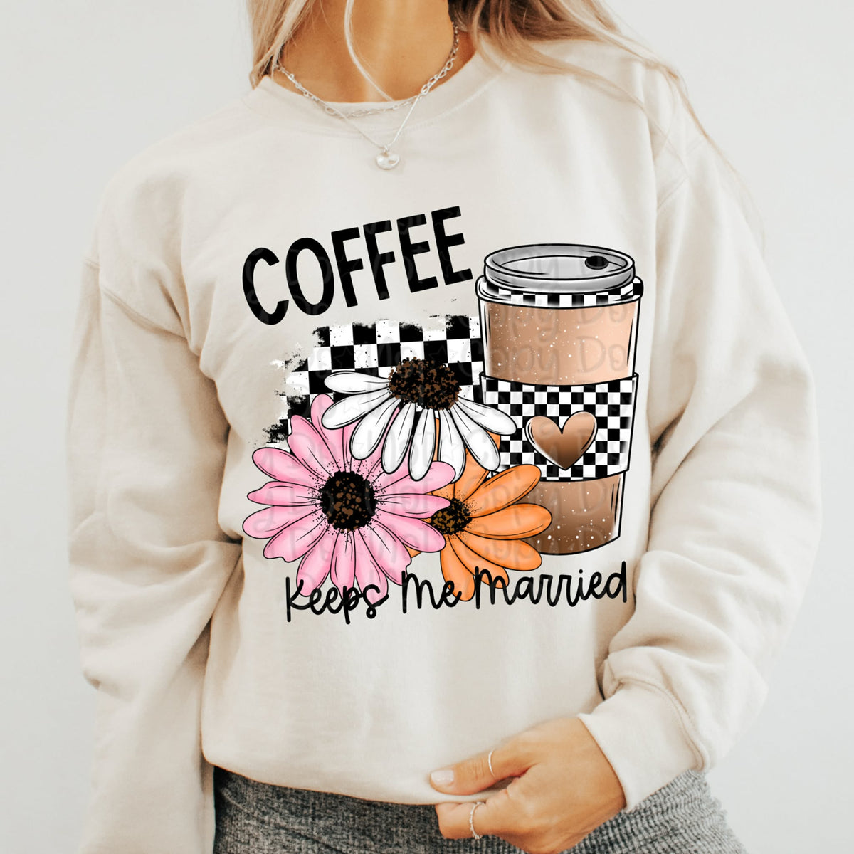 Coffee Keeps me Married (VIRGO) DTF Transfer