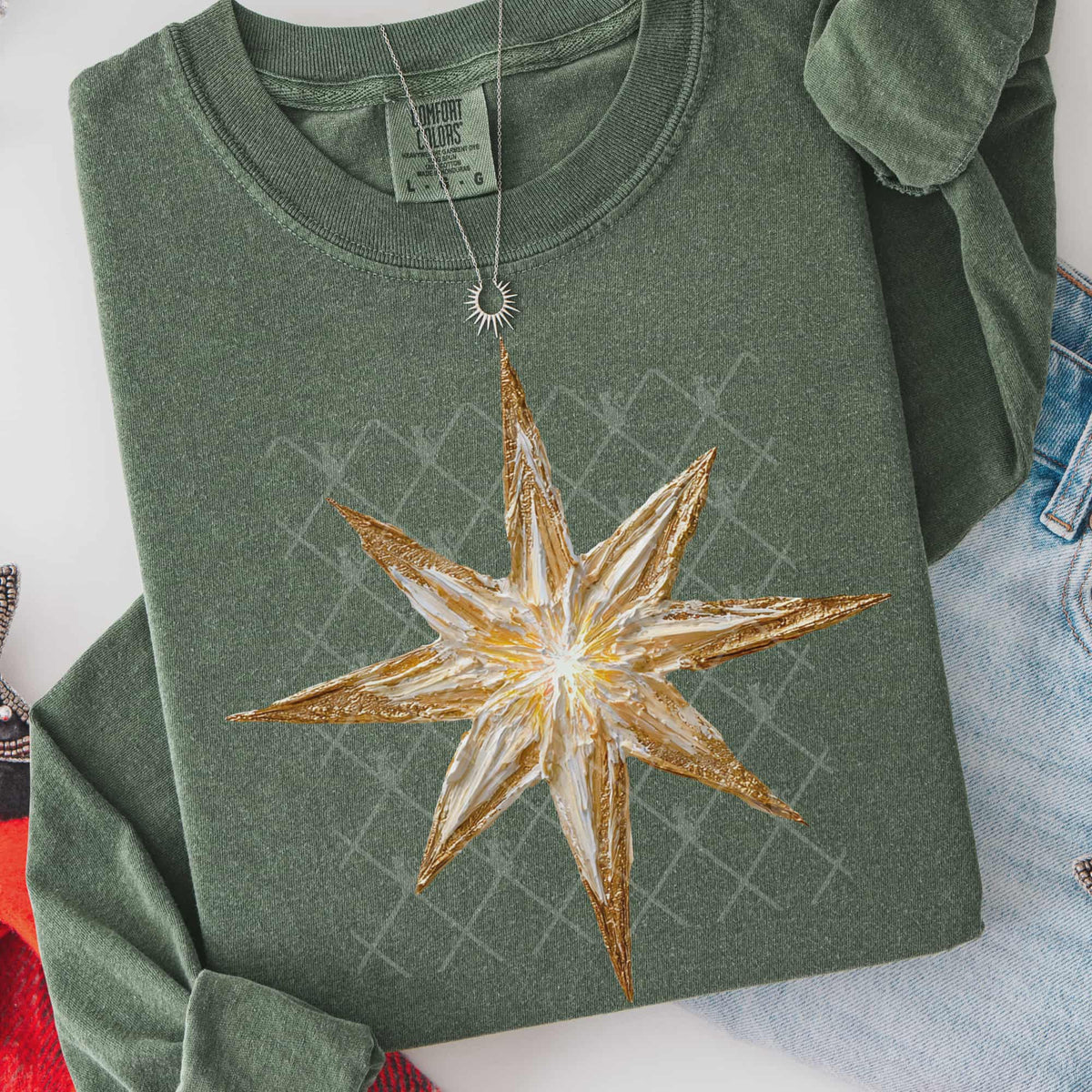 Faux Painted Star (TTD) DTF Transfer