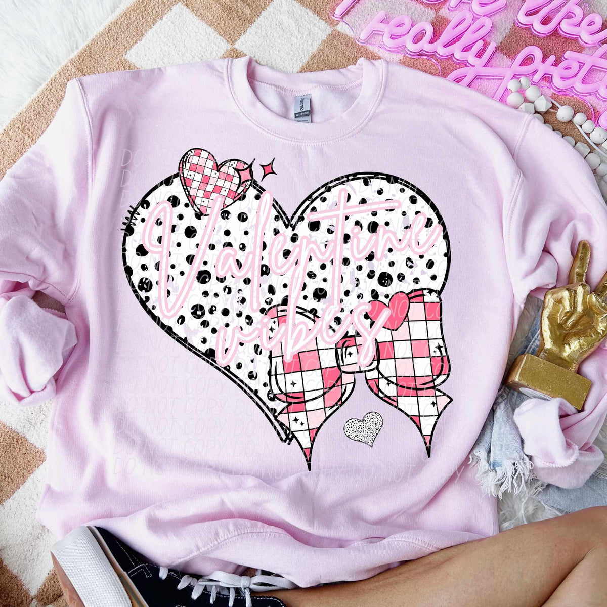 Valentine vibes heart (CITY) 79181 DTF transfer