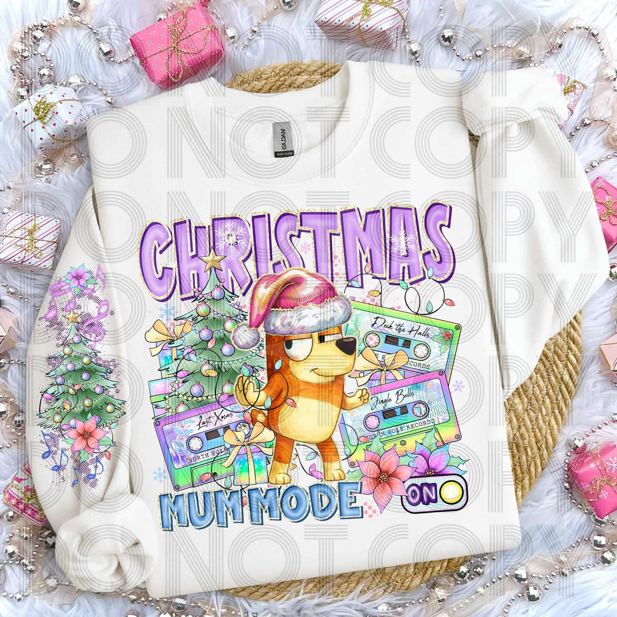 Christmas Mum Mode front only (SSD) 114522 DTF transfer