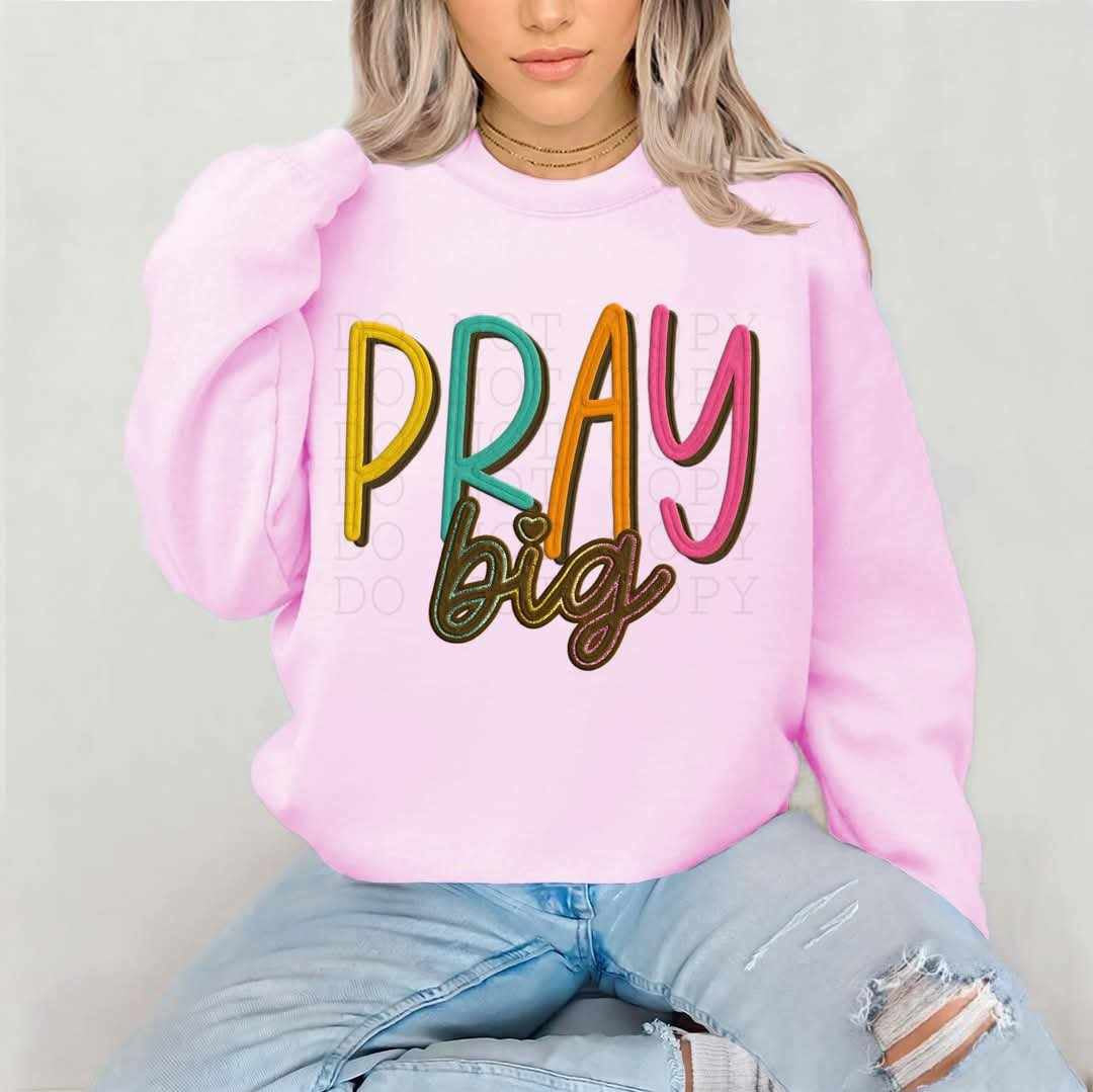 Pray big colorful (C’s) 79467 DTF transfer