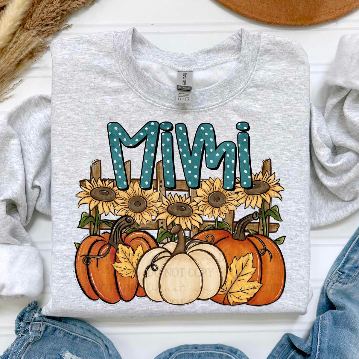 Mimi sunflowers and pumpkins (ABD) 60765 DTF transfer