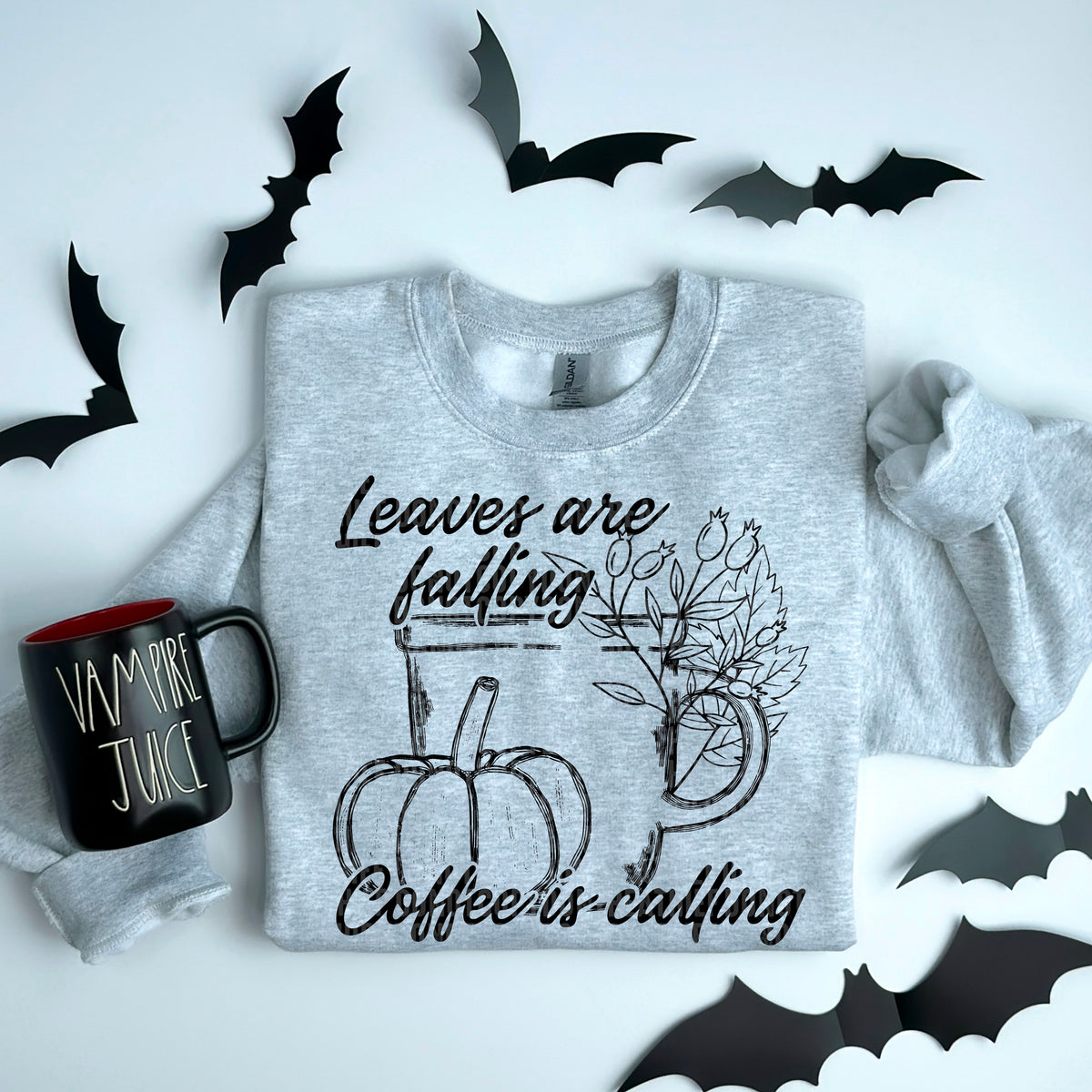 Leaves are falling coffee is calling 103556 DTF transfer