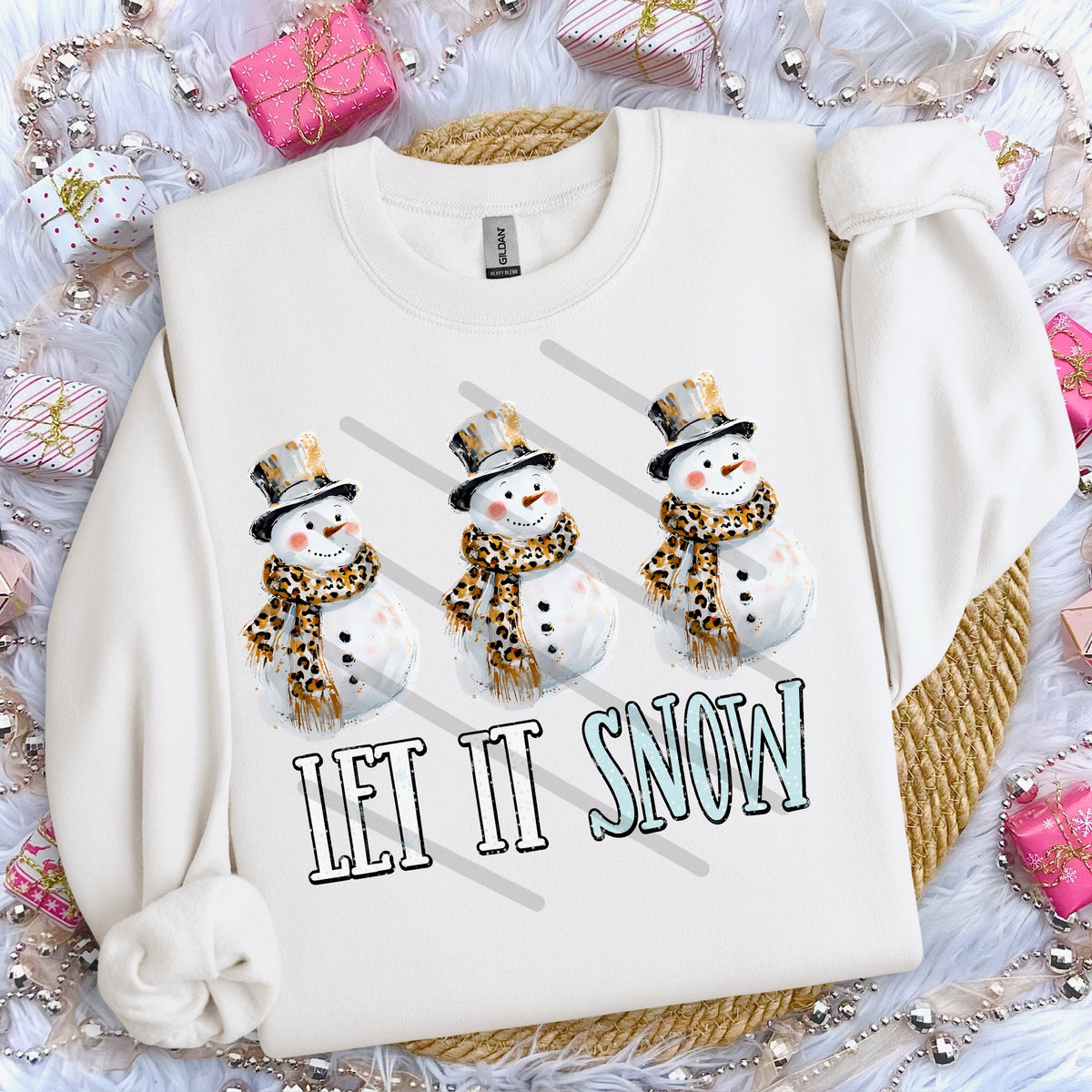 Let it Snow Snowmen 114044 DTF transfer