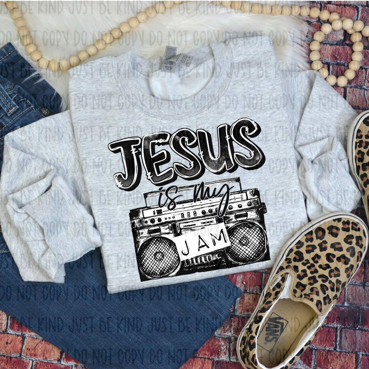 Jesus Is My Jam *Black (KPI) 72651 DTF Transfer