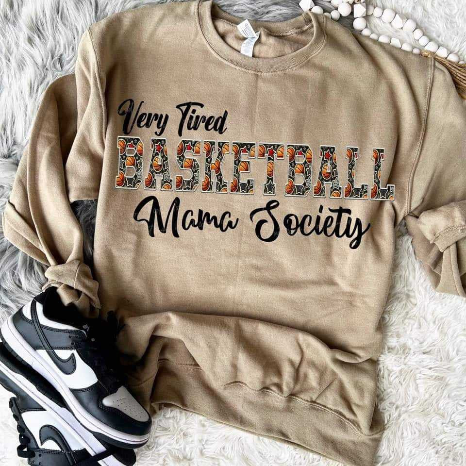 Very tired basketball mama society (VIRGO) 70624 DTF transfer
