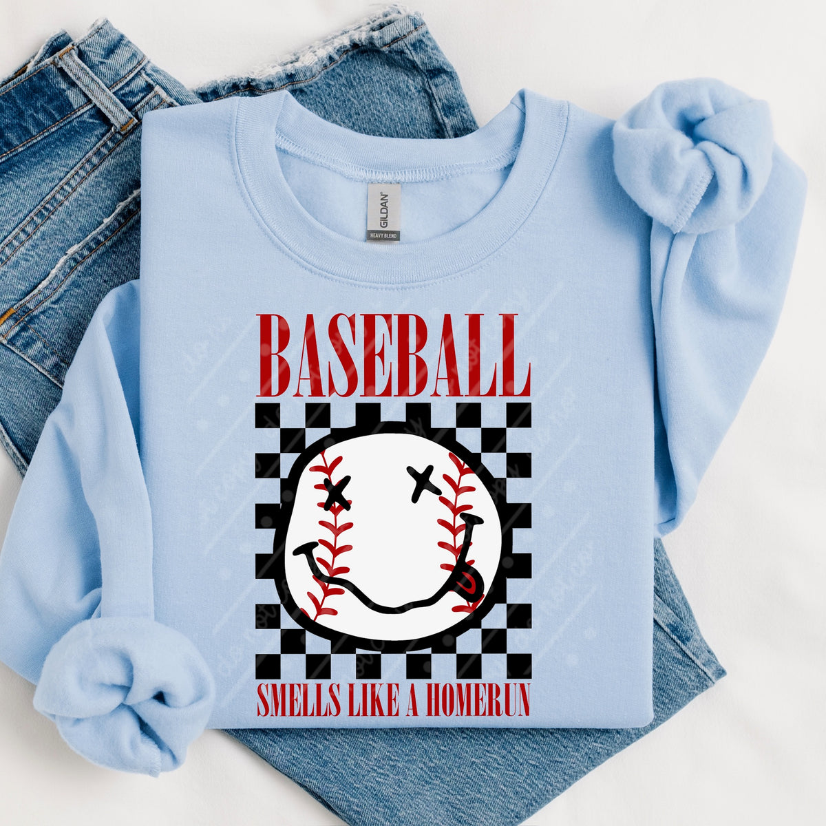 Baseball face (no bows) (MZ) DTF Transfer