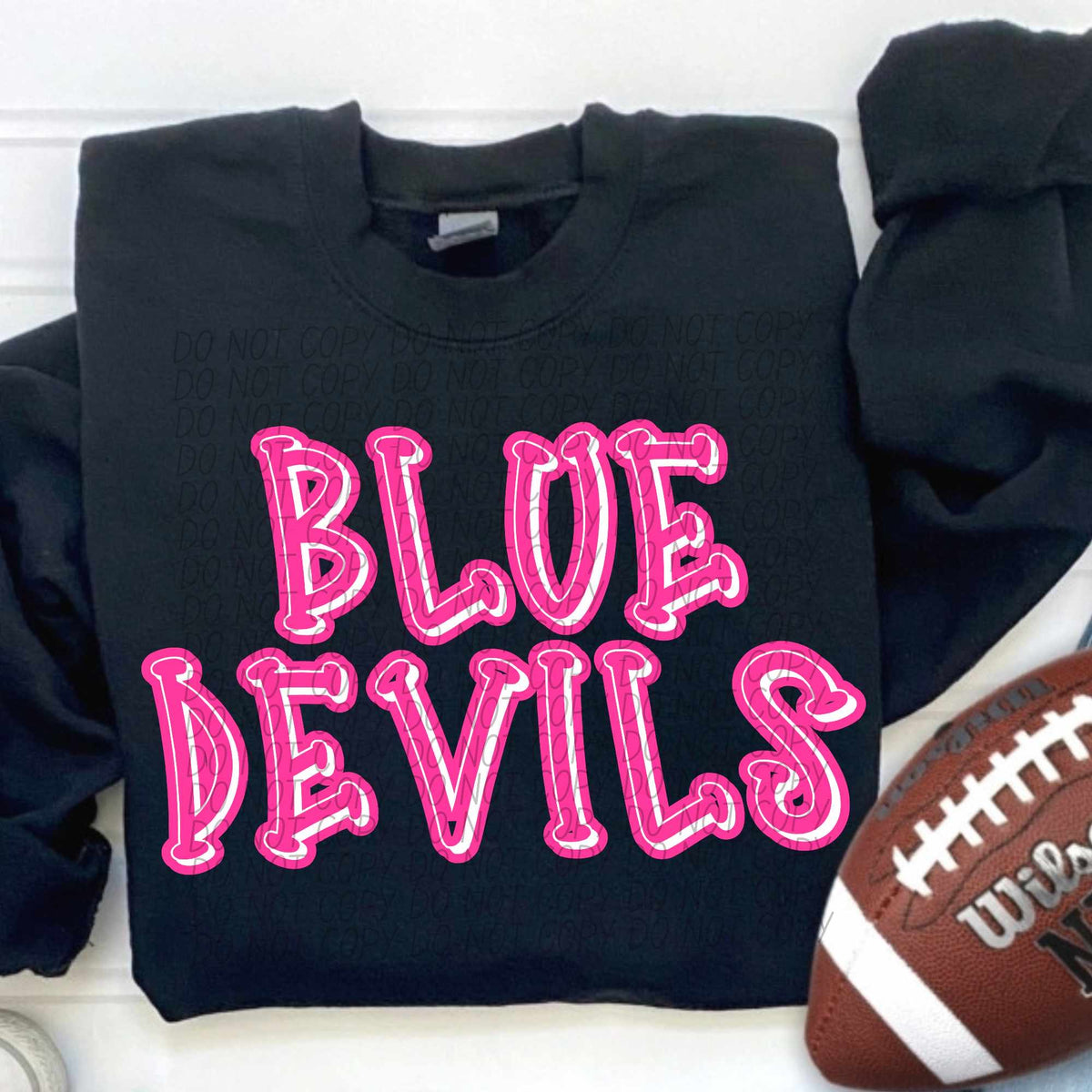 Blue devils hot pink 55392 DTF transfer