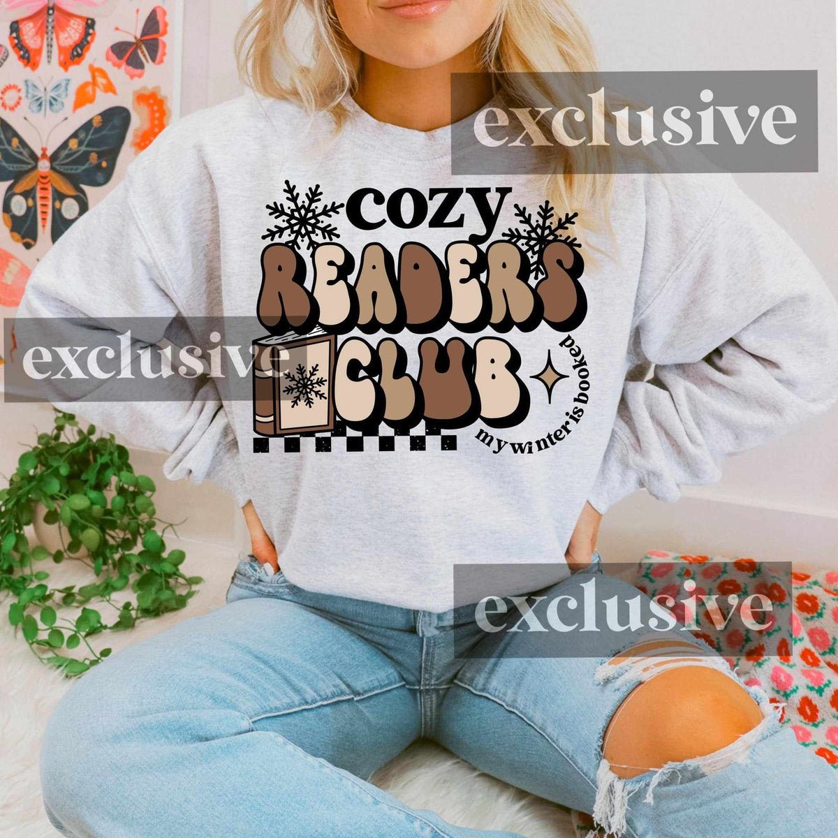 Cozy readers club 67805 DTF transfer