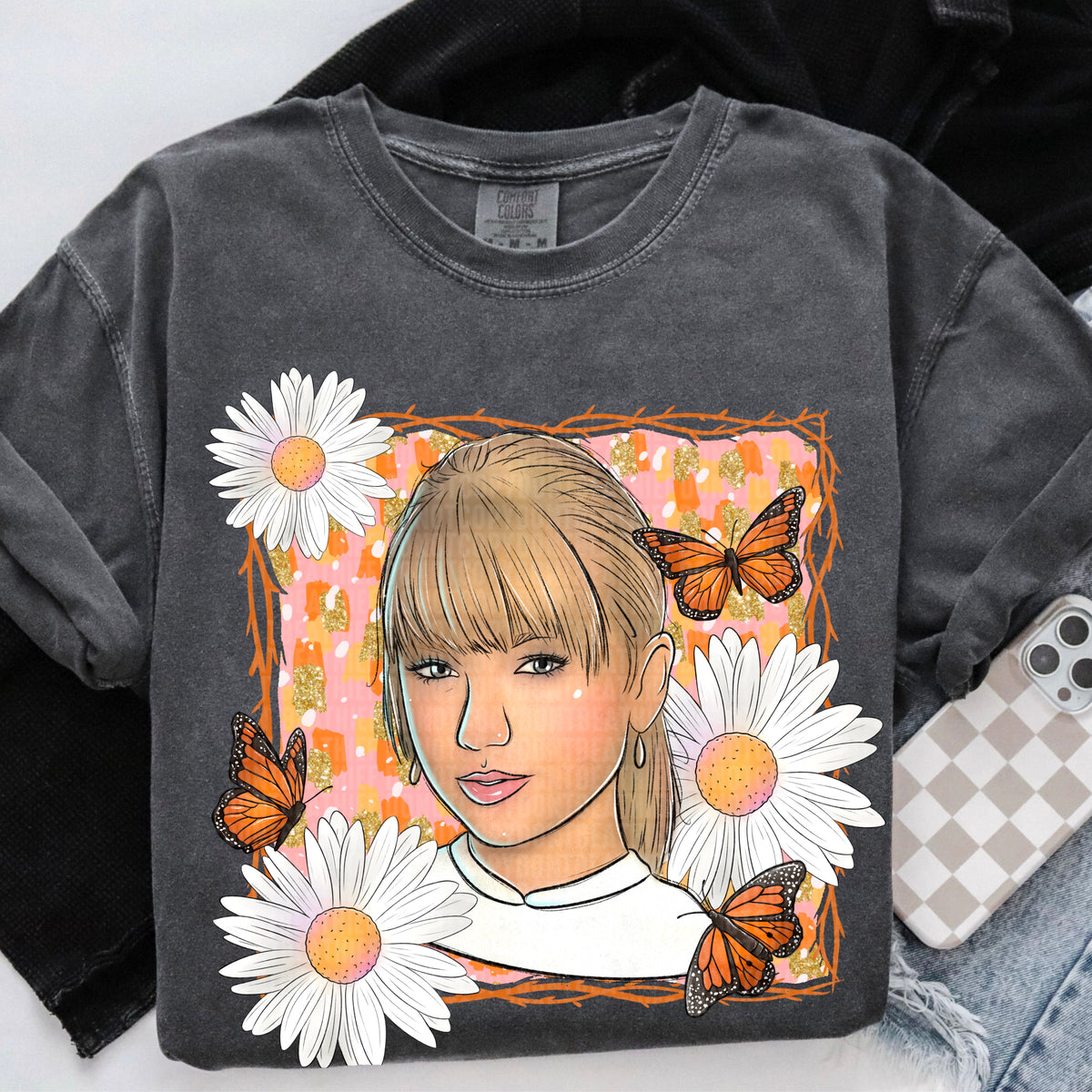 Taylor and butterflies 113314 DTF transfer