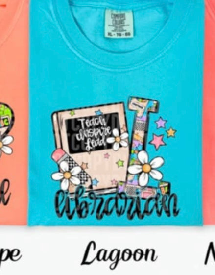 L librarian school notebook (SDD) 98688 DTF transfer