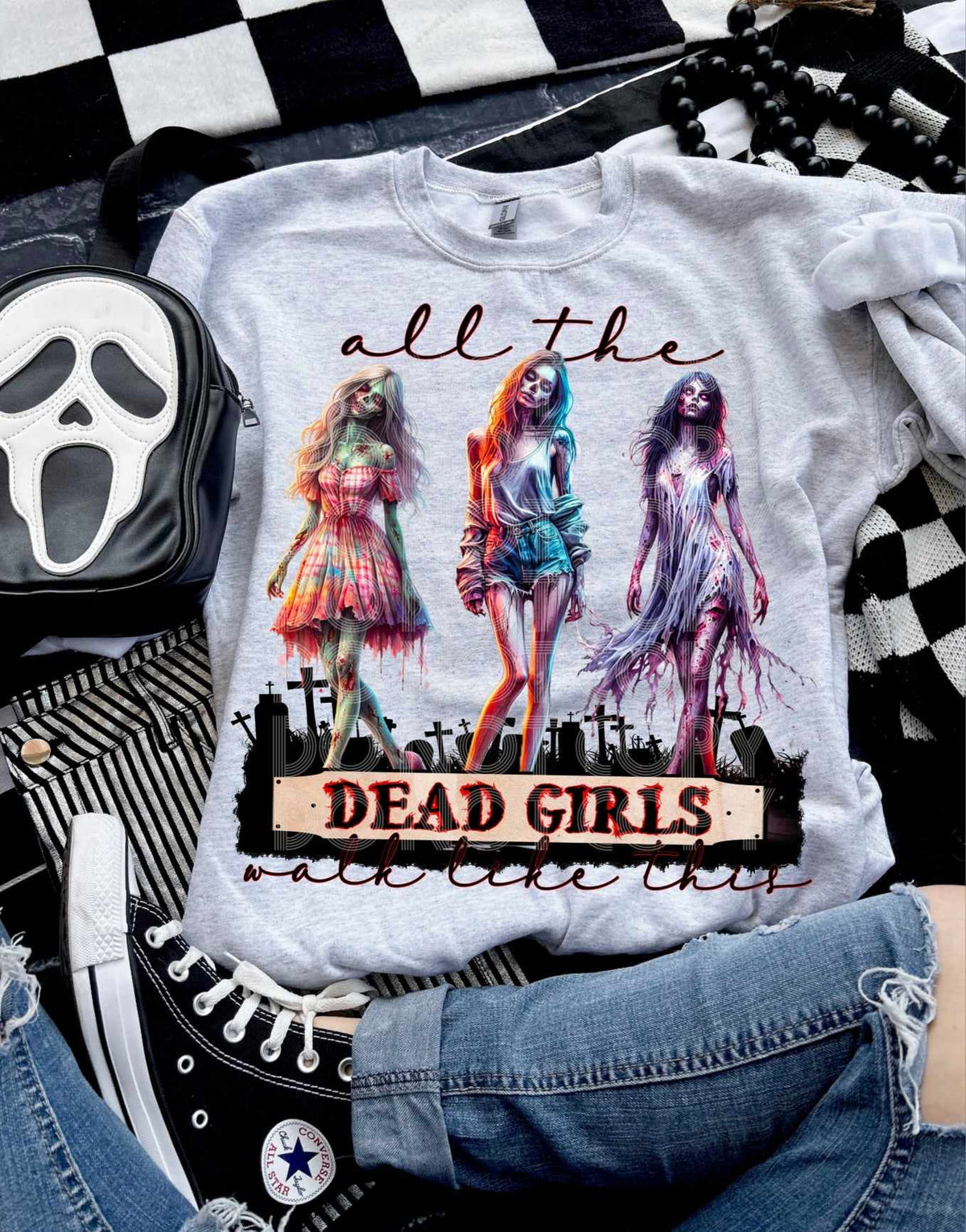 All the dead girls walk like this (DD) 60857 DTF transfer
