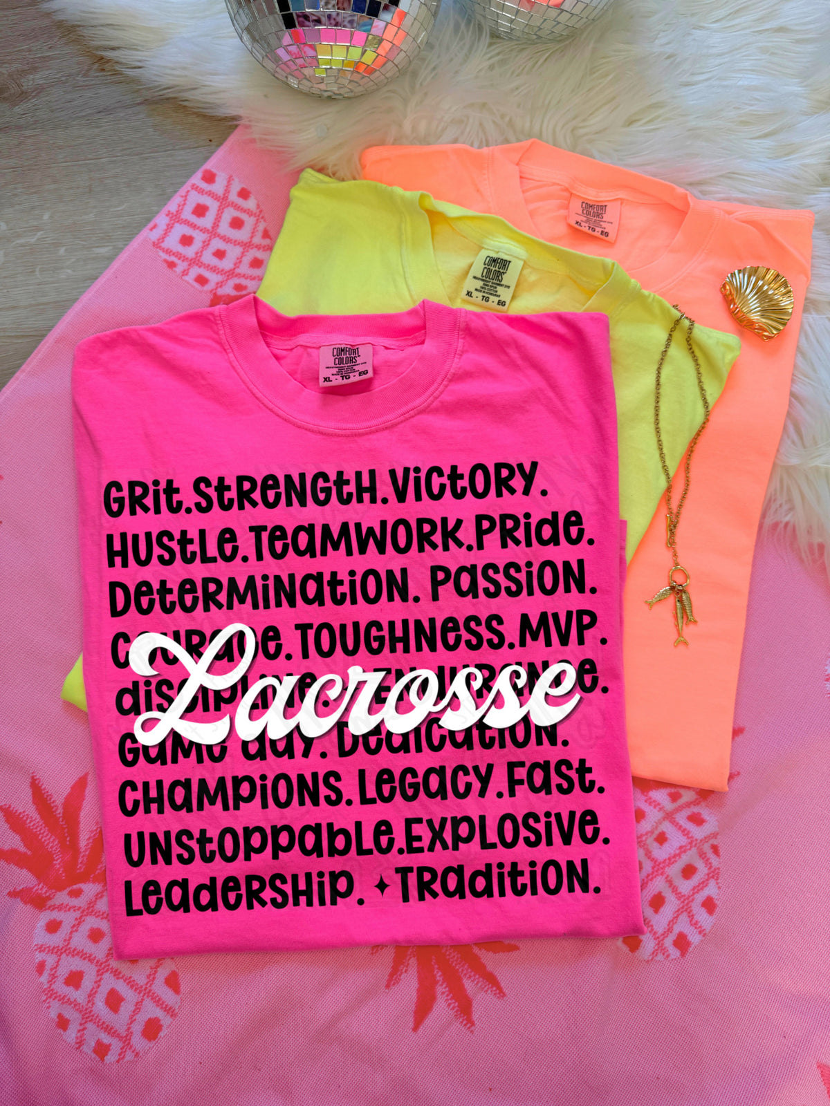 Lacrosse grit strength victory (Ink) DTF Transfer