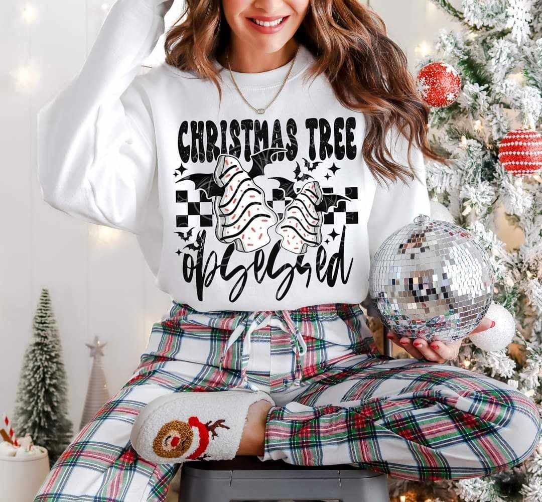 Christmas tree obsessed (LYTTLE) 62607 DTF transfer