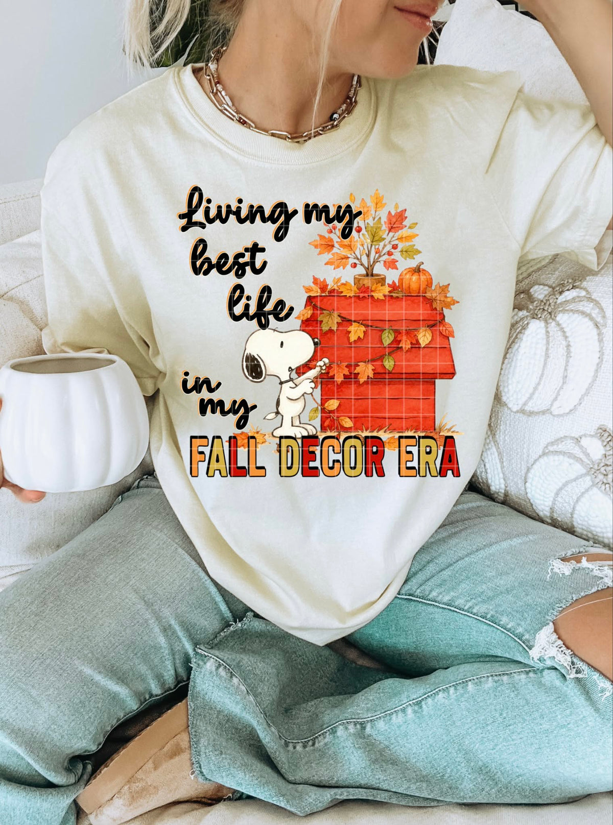 Living my best life Peanut (DD) DTF transfer