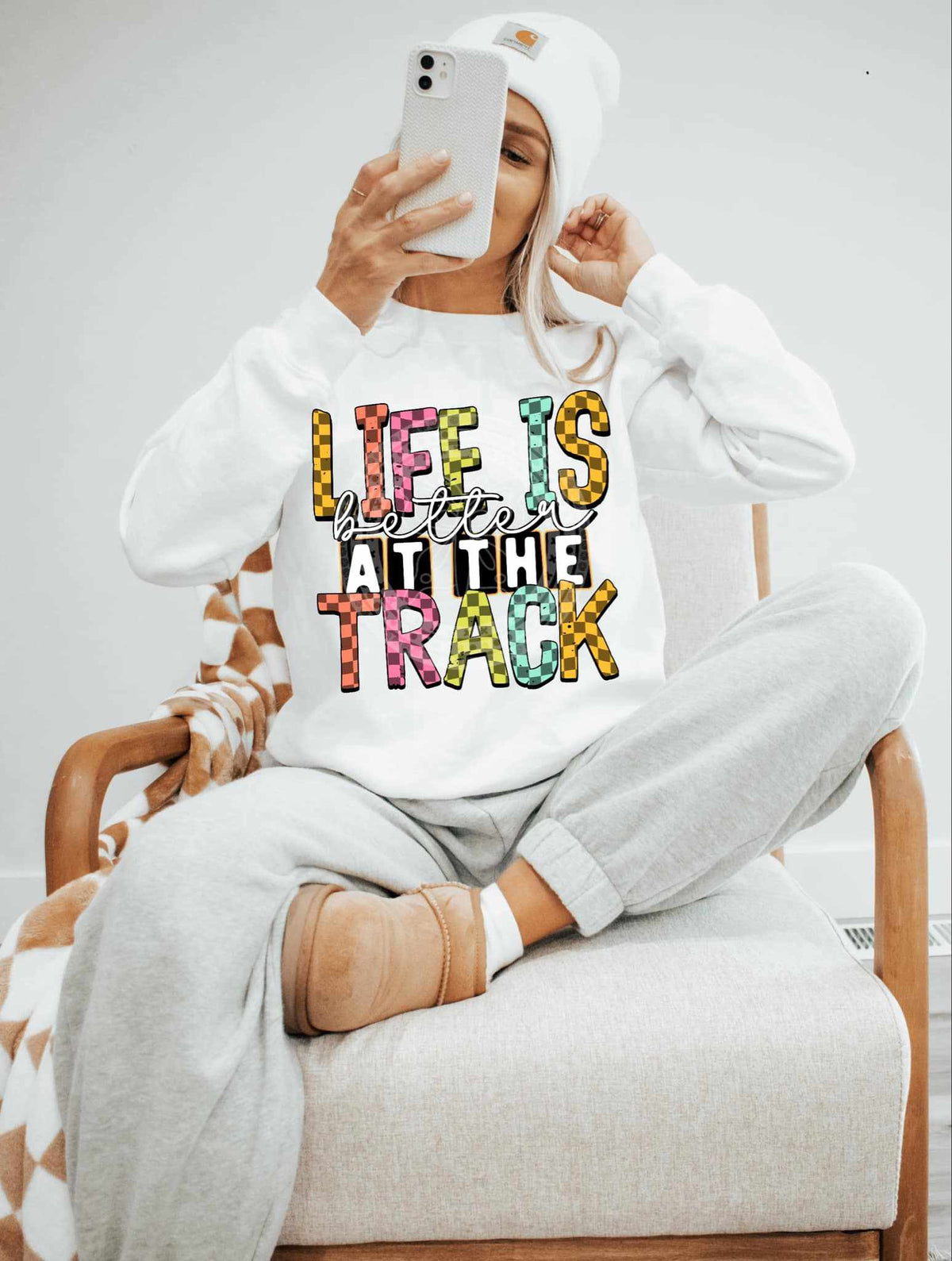 Life is better at the track 84261 DTF transfer
