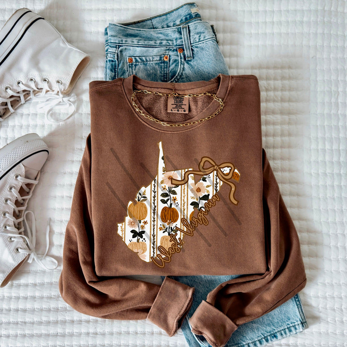 West Virginia fall pumpkin state (MZ) 113566 DTF Transfer