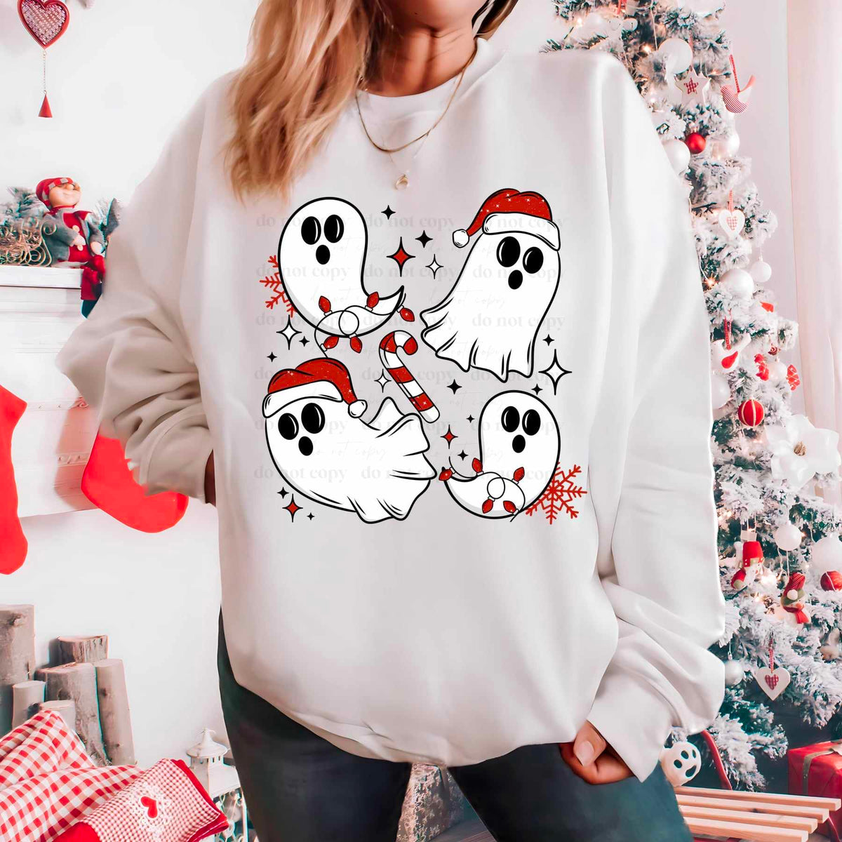 Christmas ghosts (CSC) 55615 DTF transfer