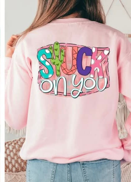 Stuck on you cactus (s&g) DTF transfer
