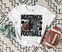 Mustangs football 30597 DTF transfers